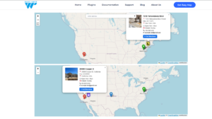 display the locations